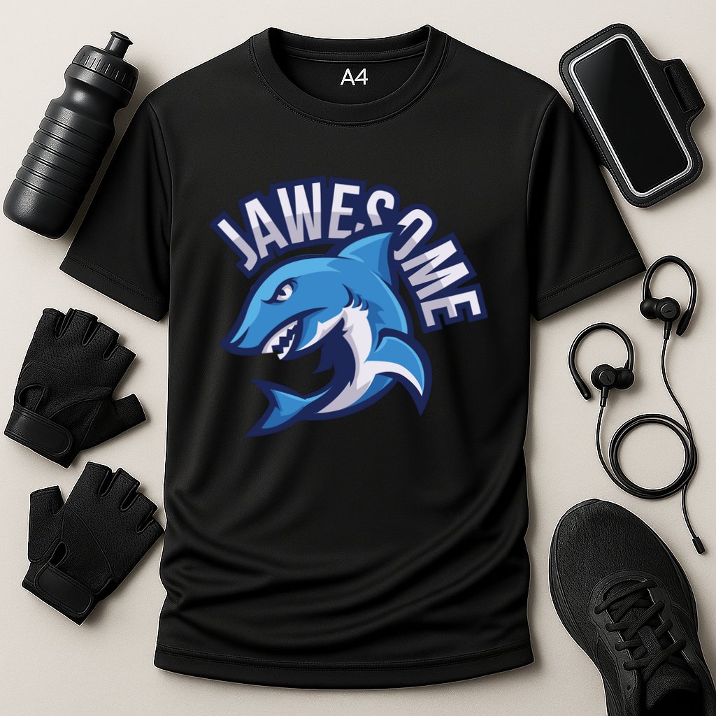 JaweSome Angry Shark Performance Shirt
