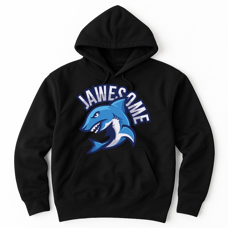 JaweSome Angry Shark Hoodie