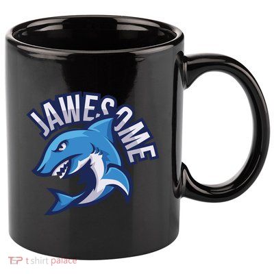 JaweSome Angry Shark 11oz C Handle Ceramic Mug