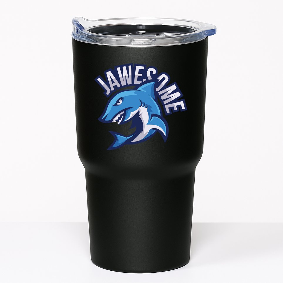 JaweSome Angry Shark Tumbler