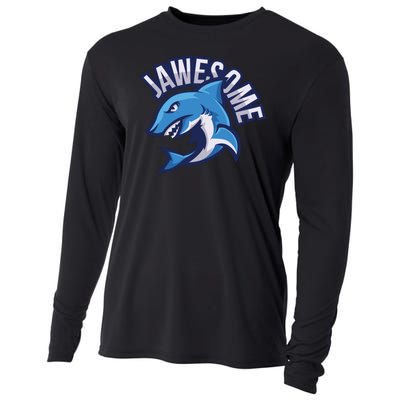 JaweSome Angry Shark Cooling Performance Long Sleeve Crew