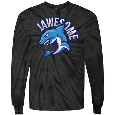 JaweSome Angry Shark Tie-Dye Long Sleeve Shirt