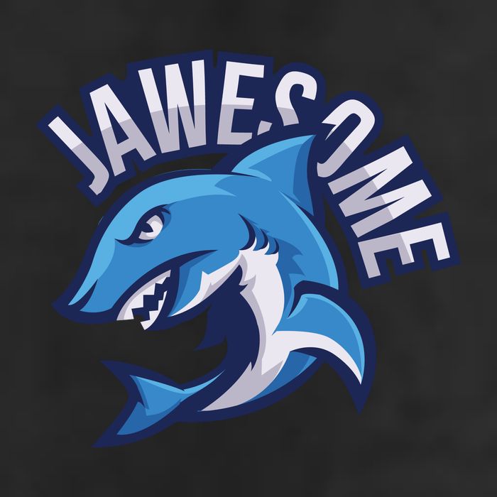 JaweSome Angry Shark Golf Towel