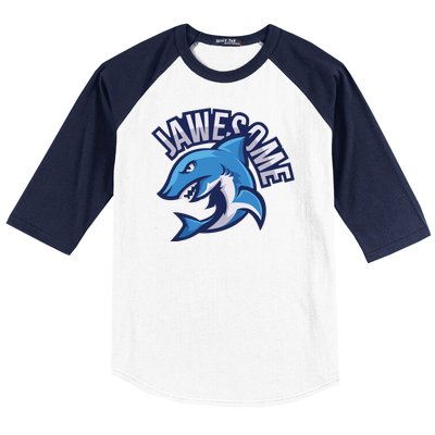 JaweSome Angry Shark Baseball Sleeve Shirt