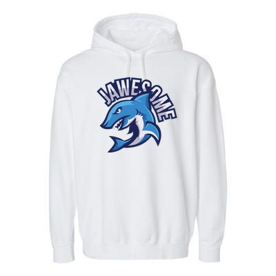 JaweSome Angry Shark Garment-Dyed Fleece Hoodie