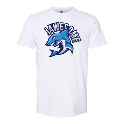 JaweSome Angry Shark Softstyle CVC T-Shirt