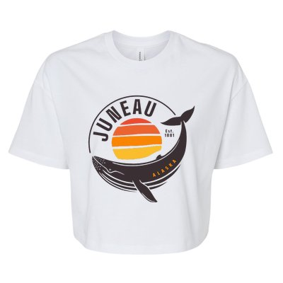 Juneau Alaska Souvenir Bella+Canvas Jersey Crop Tee