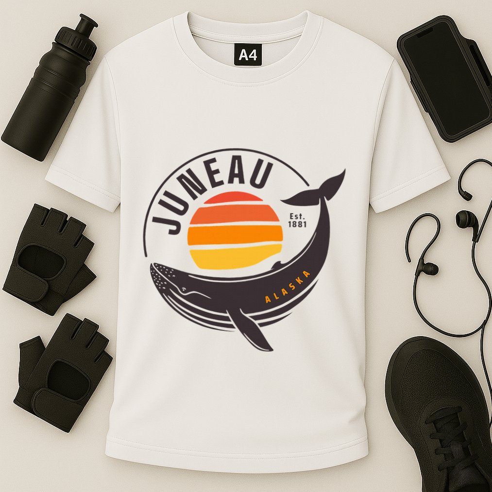 Juneau Alaska Souvenir Cooling Performance Crew T-Shirt