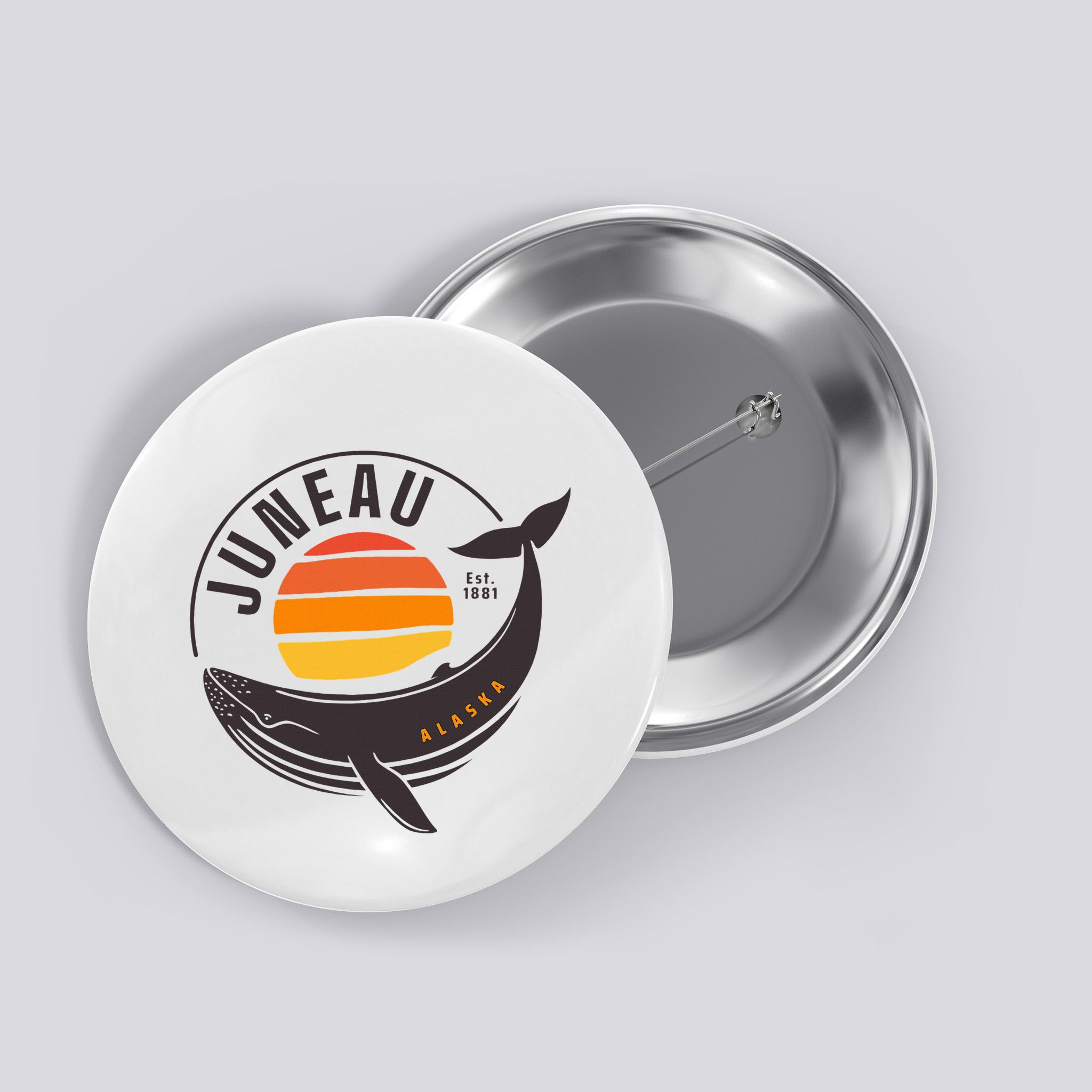 Juneau Alaska Souvenir Button