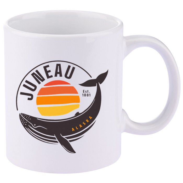 Juneau Alaska Souvenir 11oz C Handle Ceramic Mug
