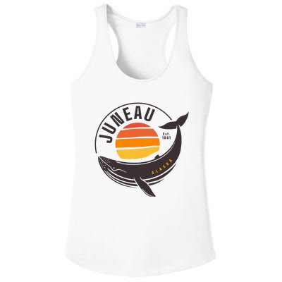 Juneau Alaska Souvenir Ladies PosiCharge Competitor Racerback Tank