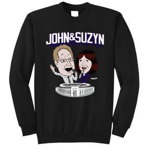 John And Suzyn Talking Bobblehead Night Caricature Sweatshirt