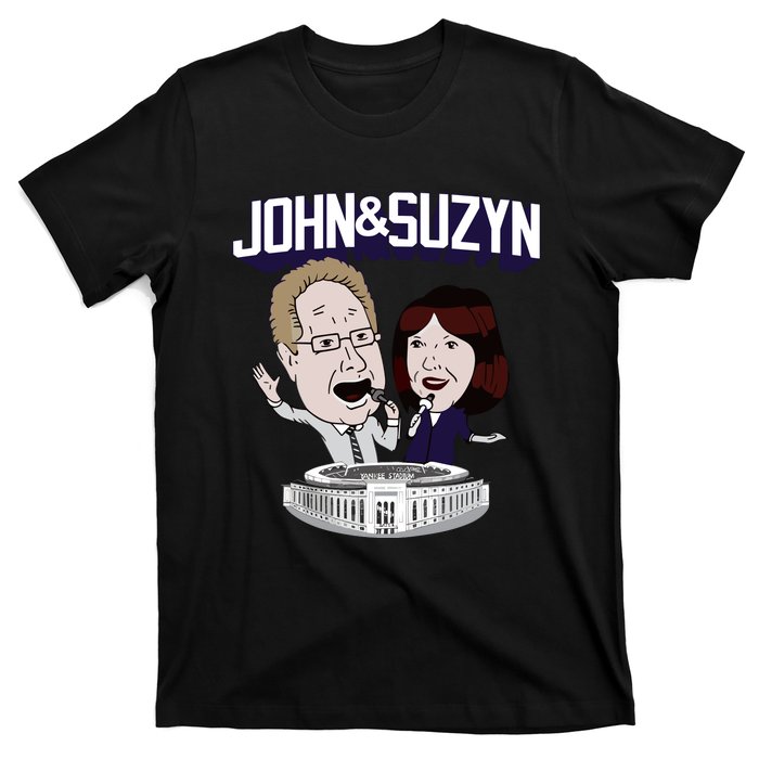 John And Suzyn Talking Bobblehead Night Caricature T-Shirt