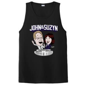 John And Suzyn Talking Bobblehead Night Caricature PosiCharge Competitor Tank