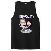 John And Suzyn Talking Bobblehead Night Caricature PosiCharge Competitor Tank