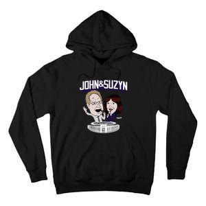 John And Suzyn Talking Bobblehead Night Caricature Tall Hoodie