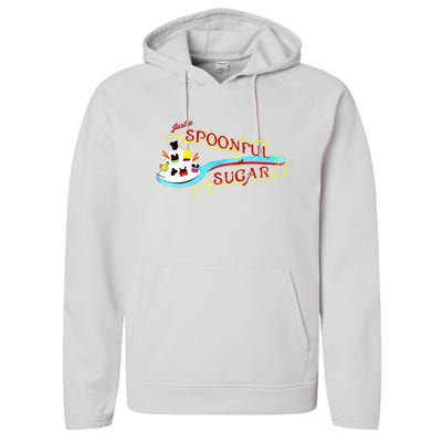 Just A Spoonful Of Sugar Graphic Tee Performance Fleece Hoodie