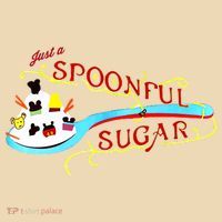 Just A Spoonful Of Sugar Graphic Tee Drawstring Bag