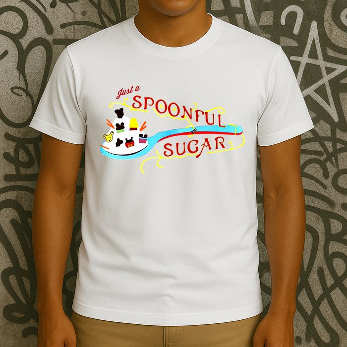Just A Spoonful Of Sugar Graphic Tee T-Shirt