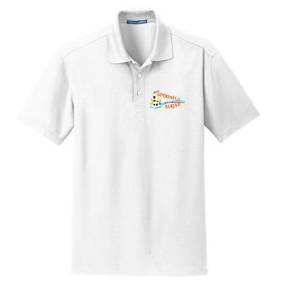 Just A Spoonful Of Sugar Graphic Tee Dry Zone Grid Polo