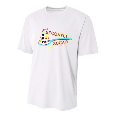 Just A Spoonful Of Sugar Graphic Tee Youth Performance Sprint T-Shirt