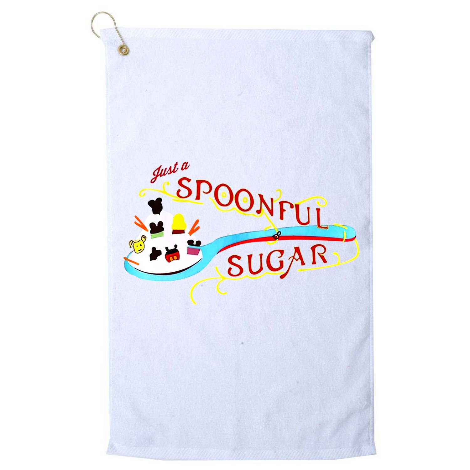 Just A Spoonful Of Sugar Graphic Tee Golf Towel