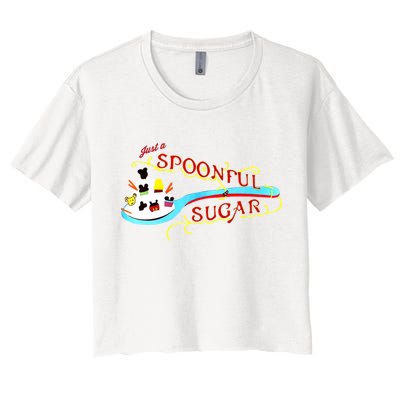 Just A Spoonful Of Sugar Graphic Tee Crop Top