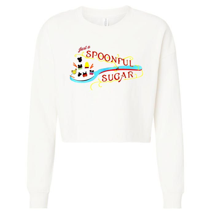 Just A Spoonful Of Sugar Graphic Tee Cropped Pullover Crew