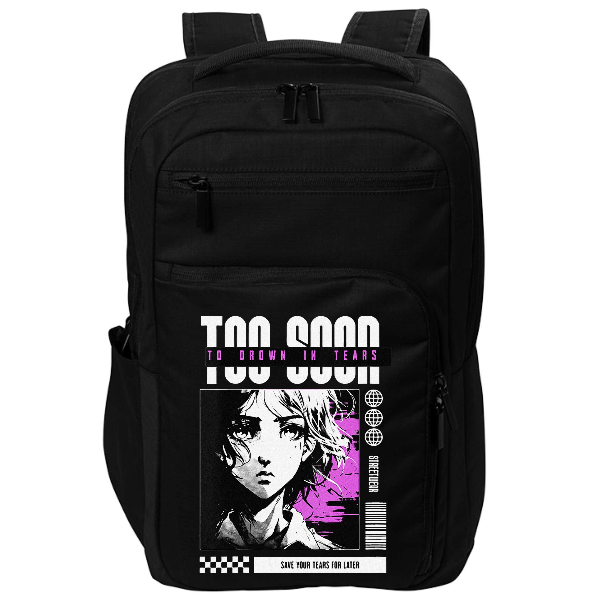 Japanese Aesthetic Sad Anime Streetwear Impact Tech Backpack