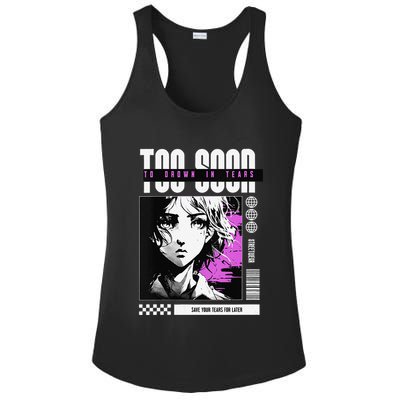 Japanese Aesthetic Sad Anime Streetwear Ladies PosiCharge Competitor Racerback Tank
