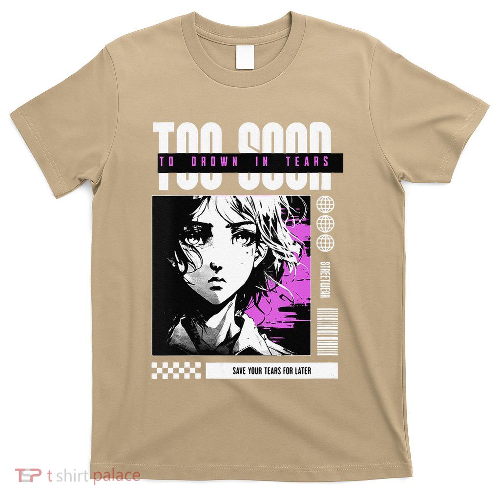 Japanese Aesthetic Sad Anime Streetwear T-Shirt
