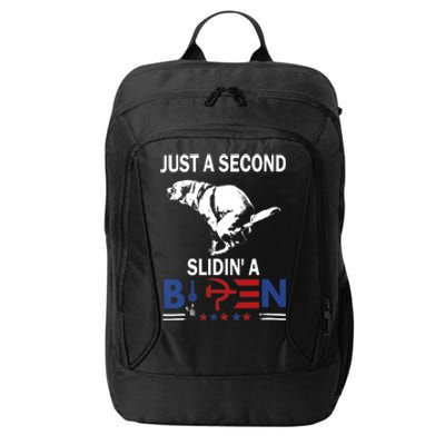 Just A Second Slidin A Biden City Backpack