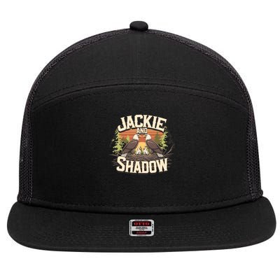 Jackie And Shadow Bald Eagle Vintage Nature And Eegle Lovers  7 Panel Mesh Trucker Snapback Hat