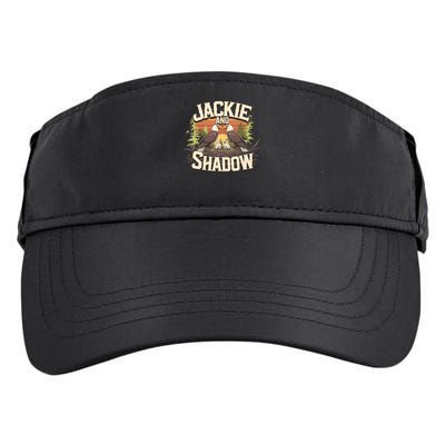 Jackie And Shadow Bald Eagle Vintage Nature And Eegle Lovers  Adult Drive Performance Visor