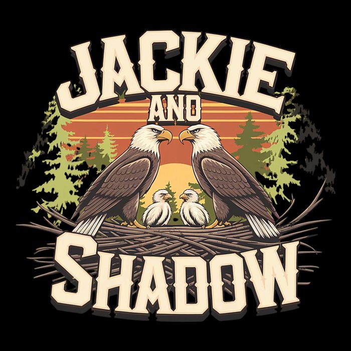 Jackie And Shadow Bald Eagle Vintage Nature And Eegle Lovers  Bucket Hat