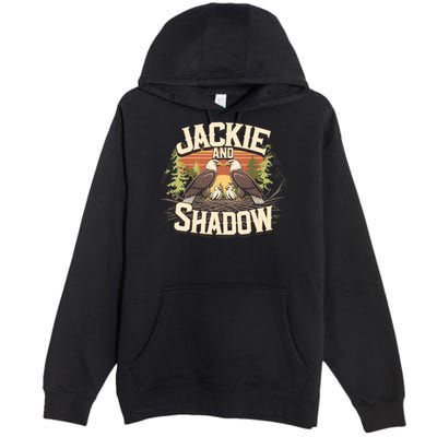 Jackie And Shadow Bald Eagle Vintage Nature And Eegle Lovers  Premium Pullover Hoodie