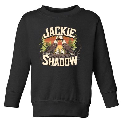 Jackie And Shadow Bald Eagle Vintage Nature And Eegle Lovers  Toddler Sweatshirt