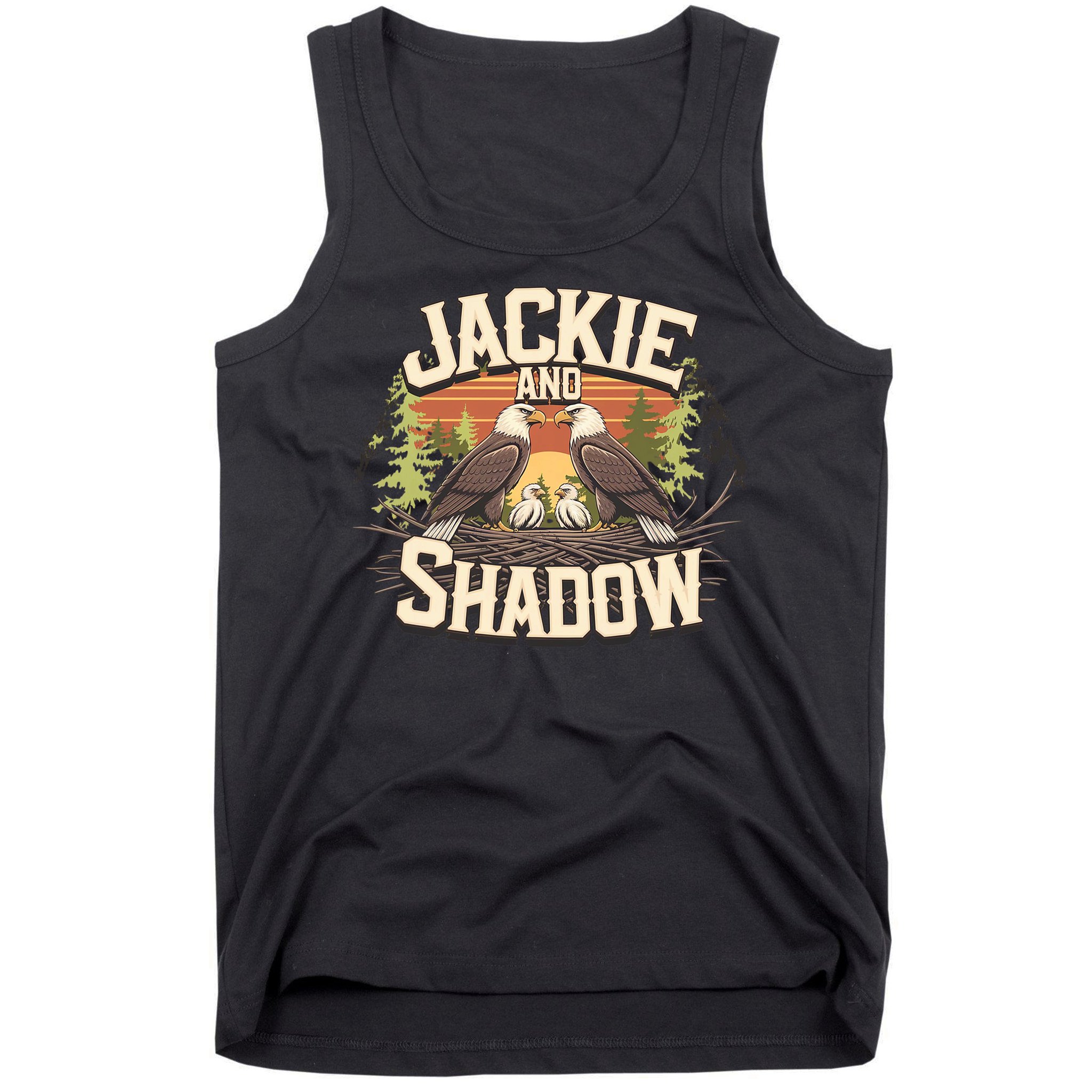 Jackie And Shadow Bald Eagle Vintage Nature And Eegle Lovers  Tank Top