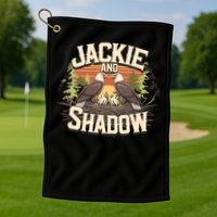 Jackie And Shadow Bald Eagle Vintage Nature And Eegle Lovers  Golf Towel