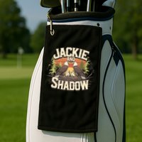 Jackie And Shadow Bald Eagle Vintage Nature And Eegle Lovers  Golf Towel