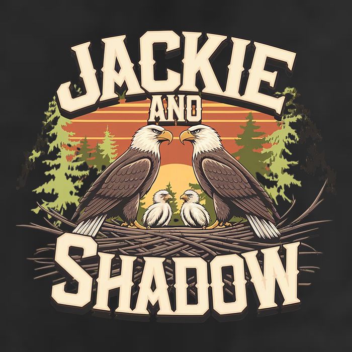 Jackie And Shadow Bald Eagle Vintage Nature And Eegle Lovers  Golf Towel