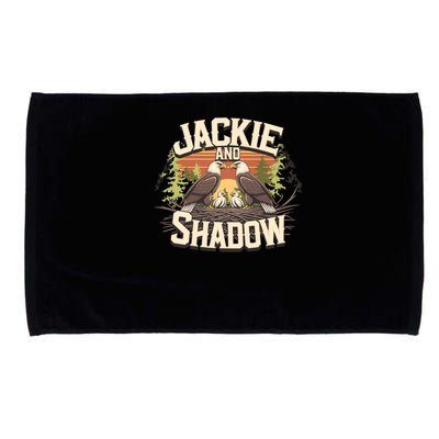 Jackie And Shadow Bald Eagle Vintage Nature And Eegle Lovers  Microfiber Hand Towel