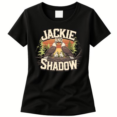 Jackie And Shadow Bald Eagle Vintage Nature And Eegle Lovers  Womens T-Shirt
