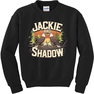 Jackie And Shadow Bald Eagle Vintage Nature And Eegle Lovers  Kids Sweatshirt