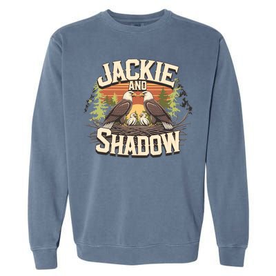 Jackie And Shadow Bald Eagle Vintage Nature And Eegle Lovers  Garment-Dyed Sweatshirt