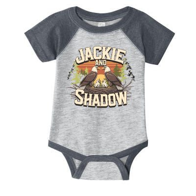 Jackie And Shadow Bald Eagle Vintage Nature And Eegle Lovers  Infant Baby Jersey Bodysuit