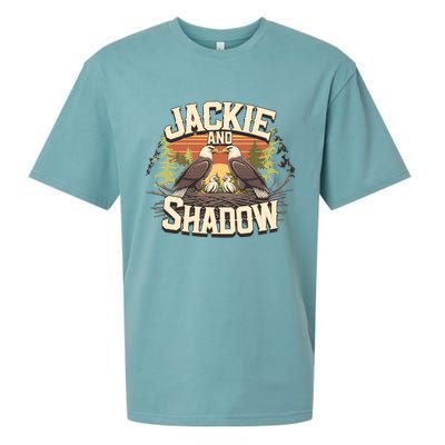 Jackie And Shadow Bald Eagle Vintage Nature And Eegle Lovers  Sueded Cloud Jersey T-Shirt