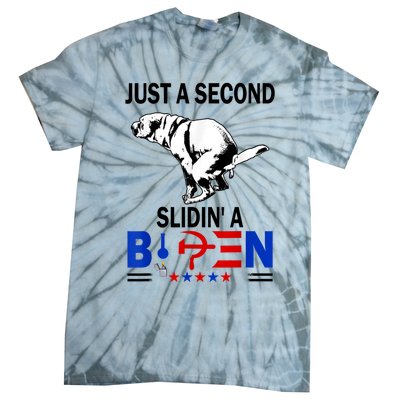 Just A Second Slidin' A Biden Tie-Dye T-Shirt