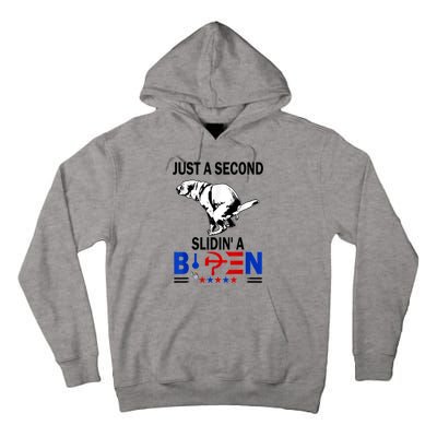 Just A Second Slidin' A Biden Tall Hoodie