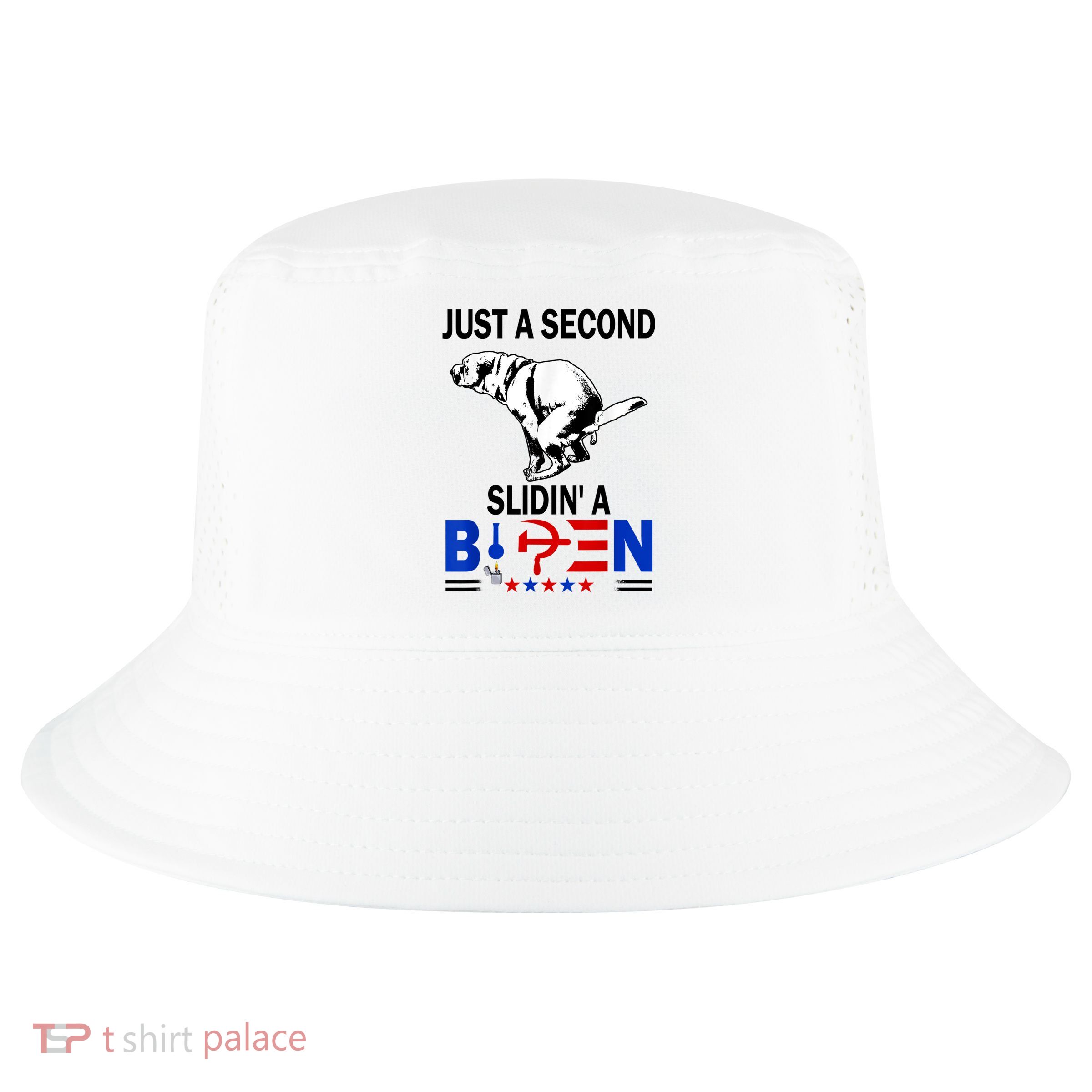 Just A Second Slidin' A Biden Cool Comfort Performance Bucket Hat